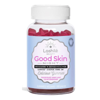 Gute Haut Nacht Lashilé Beauty - 60 Gummies Topf
