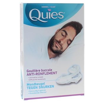 Anti-Schnarch-Mundschiene Quies - Box mit einer Mundschiene