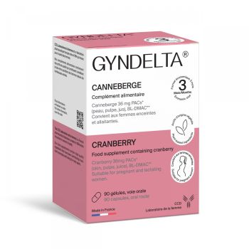 Gyndelta Cranberry 36 mg - Packung mit 90 Kapseln