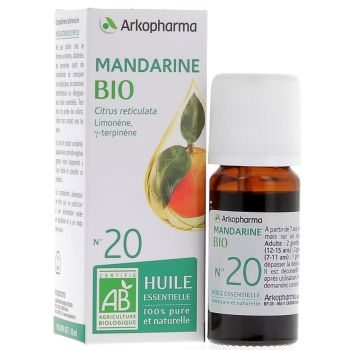 Ätherisches Öl Mandarine Bio Nr. 20 Arkopharma - Flasche mit 10 ml