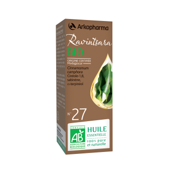 Ätherisches Öl Ravintsara bio Nr. 27 Arkopharma - Flasche mit 5 ml
