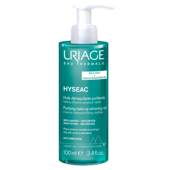 Hyséac Reinigendes Make-up-Entferneröl für fettige, zu Akne neigende Haut Uriage - Pumpflasche mit 100 ml