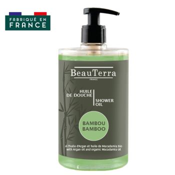 Bambus-Duschöl BeauTerra - 1 Pumpflasche mit 750 ml