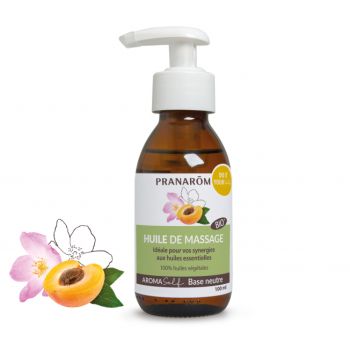 Bio-Pranarôm neutrales Massageöl - Pumpflasche mit 100 ml