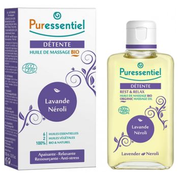 Bio-Massageöl Entspannung Puressentiel - Flasche mit 100 ml