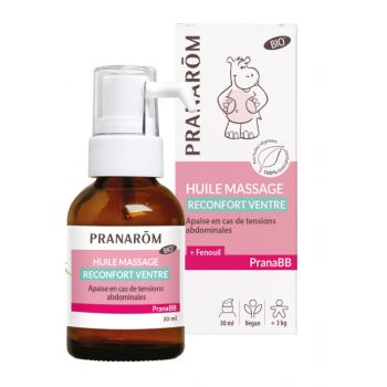 PranaBB Bio-Massageöl für den Bauch Pranarom - Flasche mit 30 ml