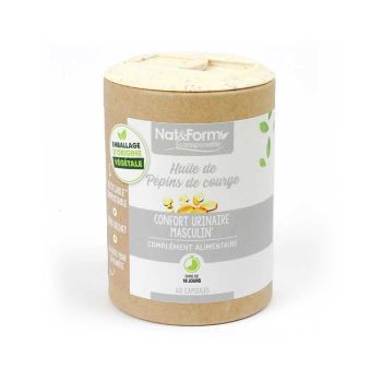 Ecoresponsable Kürbiskernöl Nat&Form - Dose mit 60 Kapseln