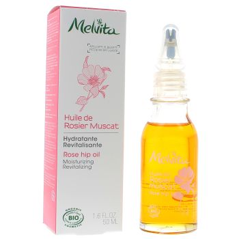 Bio-Moschusrosenöl Melvita - Tropfflasche 50 ml