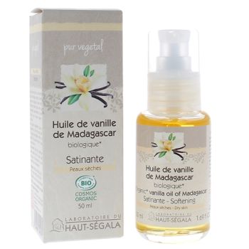 Bio-Vanilleöl aus Madagaskar Haut-Ségala - Flasche mit 50 ml