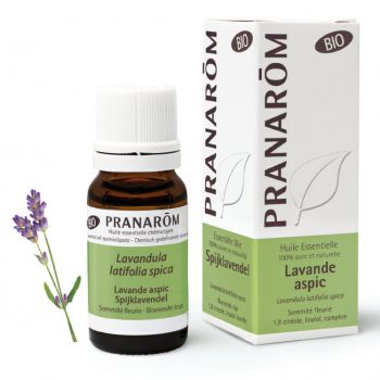 Ätherisches Öl Lavendel aspic Bio (Lavandula spica) Pranarom - Flasche mit 10 ml