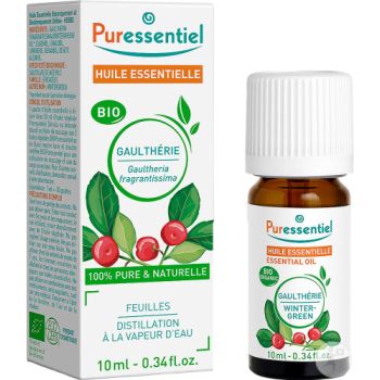 Bio &auml;therisches &Ouml;l Wintergr&uuml;n Puressentiel - Flasche mit 10 ml