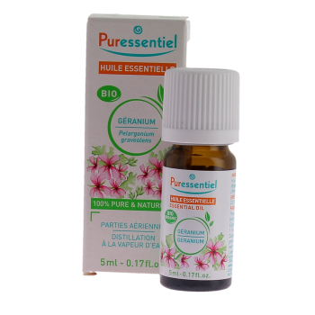 Bio ätherisches Öl Geranium Puressentiel - Flasche mit 5 ml