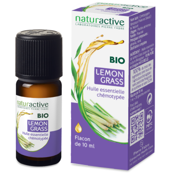 Bio ätherisches Öl Zitronengras Naturactive - Flasche mit 10 ml