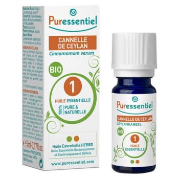 Bio-Zimtöl Ceylon Puressentiel - Flasche mit 5 ml