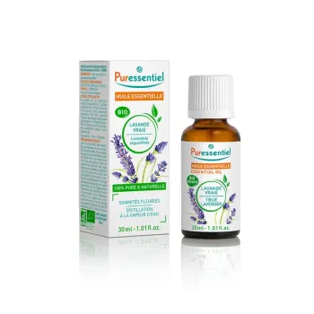 Bio &auml;therisches &Ouml;l echter Lavendel Puressentiel - Flasche mit 30 ml