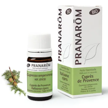 Bio-Zypressenöl aus der Provence Pranarôm - Flasche mit 5 ml