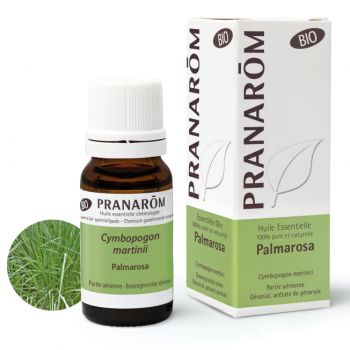 Bio Palmarosa ätherisches Öl Pranarôm - Flasche mit 10 ml