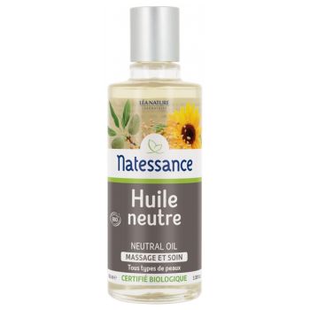 Bio-Neutralöl für Massage und Pflege Natessance - Flasche mit 100 ml