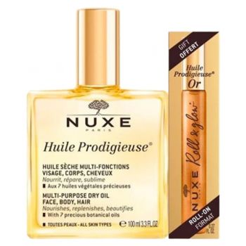 Wunderöl + Wunderöl Gold Roll-On geschenkt Nuxe - Set aus 2 Produkten