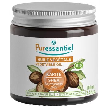 Bio-Pflanzenöl aus Sheabutter (Butyrospermum parkii) Puressentiel - 100 ml Glas