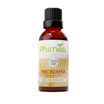 Bio-Macadamia-Pflanzenöl Phimea - Flasche mit 50 ml