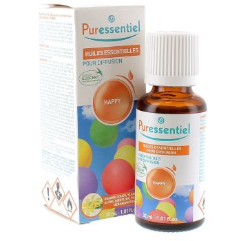 Happige ätherische Öle zur Diffusion Puressentiel - Flasche mit 30 ml