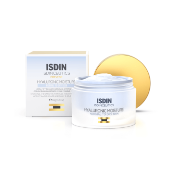 Hyaluronsäure Feuchtigkeit normale bis trockene Haut Isdin - 50 ml Tiegel