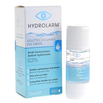 Hydrolarm Lösung feuchtigkeitsspendende Augentropfen Horizane - Flasche mit 15 ml