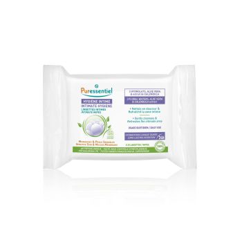 Intimhygiene Intimfeuchttücher Puressentiel - Packung mit 25 Tüchern