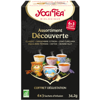 Entdeckungstee Sortiment Yogi Tea - Box mit 18 Beuteln