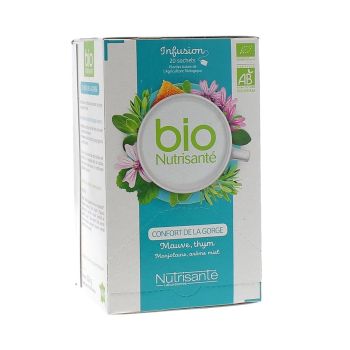 BIO-Kräutertee für den Hals Nutrisanté - Packung mit 20 Beuteln