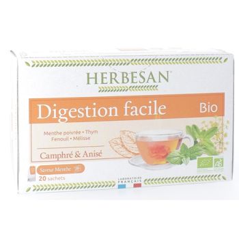 Bio-Kräutertee für eine einfache Verdauung mit Minzgeschmack Herbesan - 20 Beutel