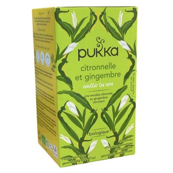 Zitronen- und Ingwertee Pukka - Box mit 20 Beuteln