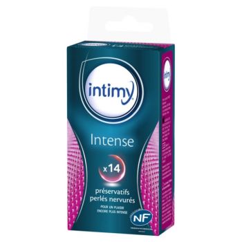 Intense Perlenstruktur Kondome Intimy - Schachtel mit 14 Kondomen