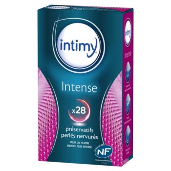 Intense Perlenstruktur Kondome Intimy - Packung mit 28 Kondomen