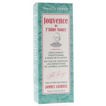 Jouvence des Abbés Soury trinkbare Lösung schwere Beine - Flasche mit 210 ml