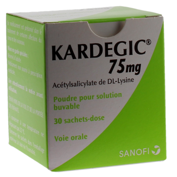 Kardegic 75 mg Pulver zur Herstellung einer Lösung zum Trinken - Packung mit 30 Beuteln