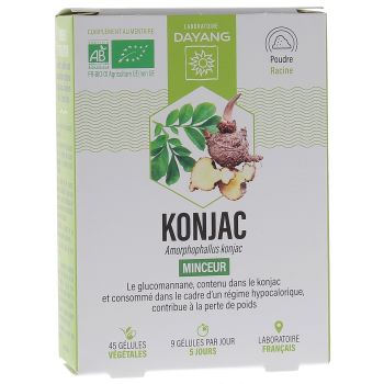 Konjac Abnehm-Bio Dayang - Packung mit 45 Kapseln
