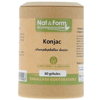 Konjac Ecoresponsable Nat&Form - Dose von 60 Kapseln