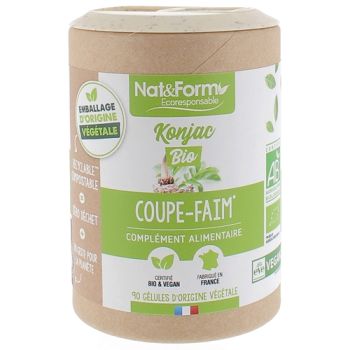 Konjac Bio Appetitzügler Nat&Form - Dose mit 90 Kapseln