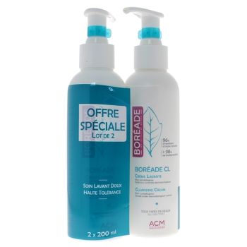 Reinigende Creme Boréade CL Laboratoire ACM - 2er-Pack Pumpflaschen à 200ml