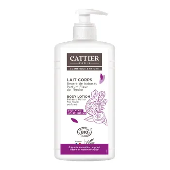 Körpermilch feuchtigkeitsspendend Duft Feigenblüte Cattier - Pumpflasche 500 ml