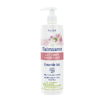 Bio-Mandel Körpermilch Natessance - Pumpflasche 400 ml