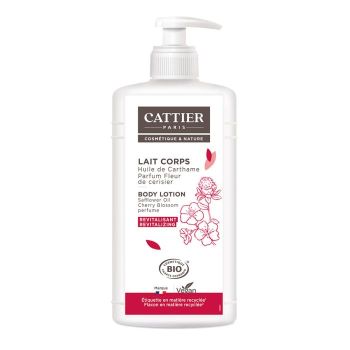Körpermilch revitalisierend Duft Kirschblüte Cattier - Pumpflasche 500 ml