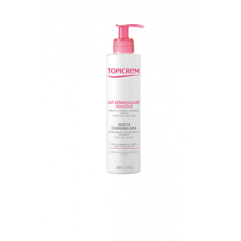Sanfte Reinigungsmilch Topicrem - Pumpflasche mit 200 ml