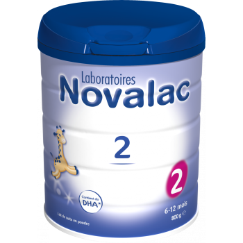 Novalac 2. Alter Stufe Milchpulver von 6 bis 12 Monaten - 800 g Dose