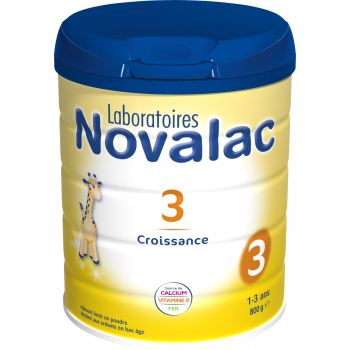 Novalac 3. Alter Milchpulver f&uuml;r das Wachstum von 1 bis 3 Jahren - Dose mit 800 g