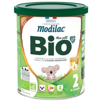 Bio-Folgemilch 2. Alter 6 bis 12 Monate Modilac - Dose mit 800 g
