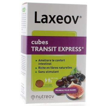Laxeol Würfel Transit Pflaume Feige Traube Nutreov - Schachtel mit 10 Würfeln
