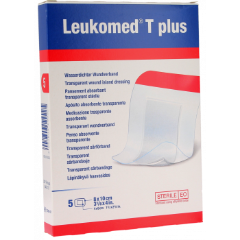 Leukomed T plus sterile transparente Verbände Bsn medizin - Schachtel mit 5 Verbänden von 8x10cm